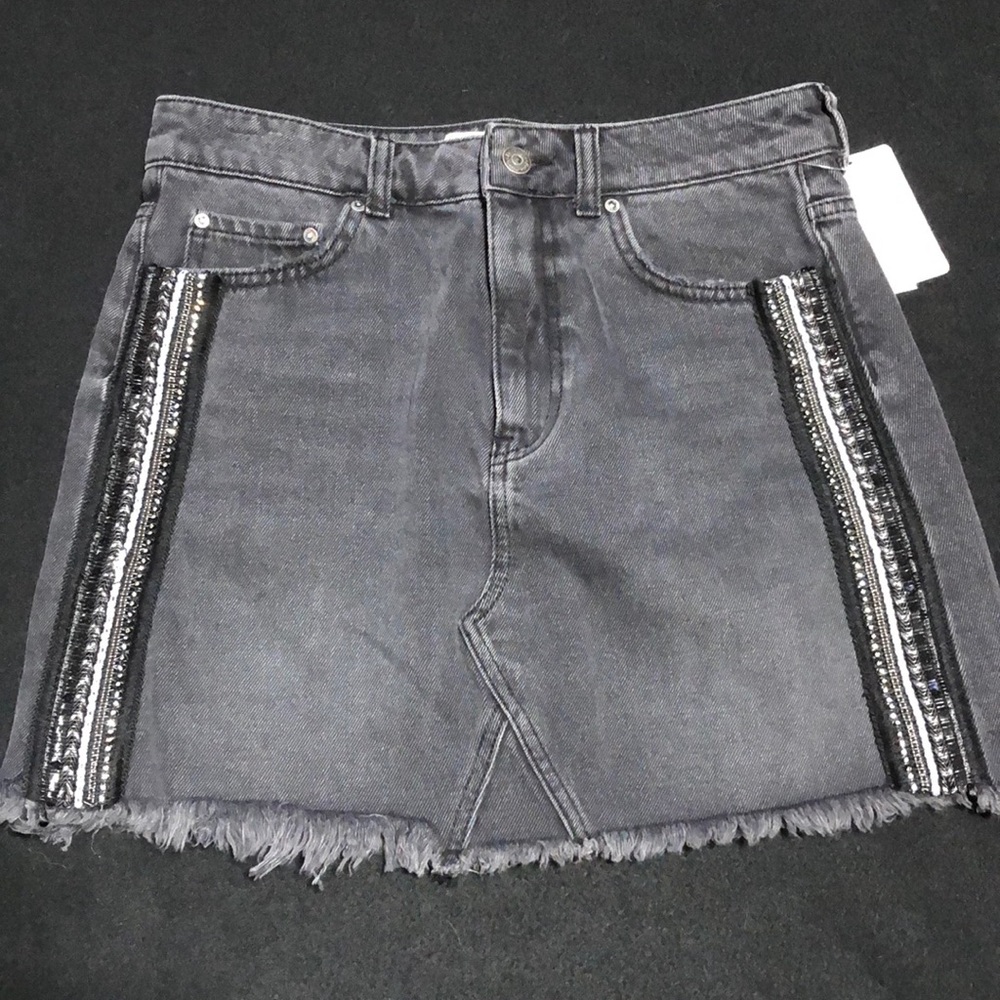 🆕 Free People Embellished Mini Skirt - Picture 2 of 5